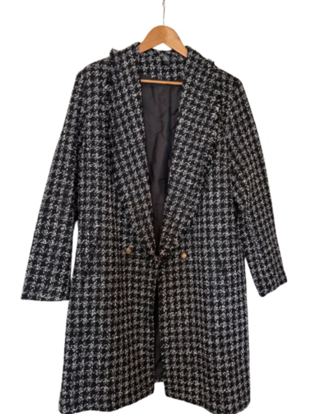 Tweed Open-Front Coat